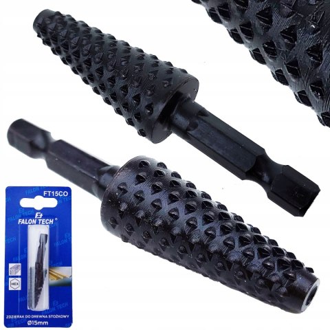 ZDZIERAK STOŻKOWY FREZ TARNIK DO DREWNA 15MM ZDZIERAK STOŻKOWY FREZ TARNIK DO DREWNA 15MM