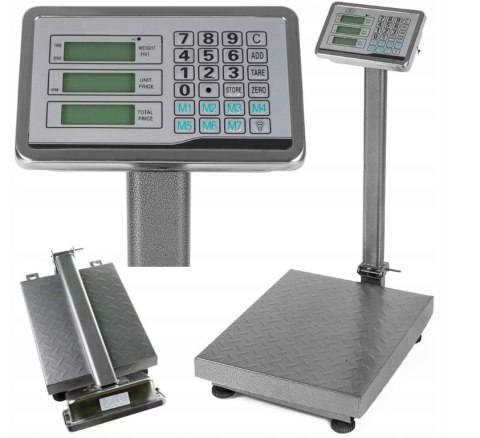 300KG WAGA MAGAZYNOWA PRZEMYSŁOWA TOWAROWA SKLEPOWA PLATFORMOWA MOCNA LCD 300KG WAGA MAGAZYNOWA PRZEMYSŁOWA TOWAROWA SKLEPOWA PLATFORMOWA MOCNA LCD