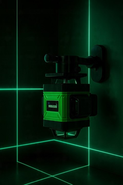 POZIOMICA LASEROWA LASER KRZYŻOWY ZIELONY SAMOPOZIOMUJĄCA 4D 360 2 BATERIE POZIOMICA LASEROWA LASER KRZYŻOWY ZIELONY SAMOPOZIOMUJĄCA 4D 360 2 BATERIE