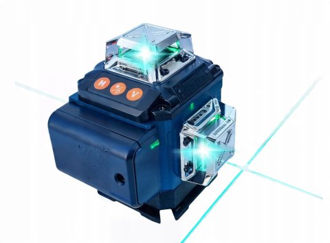 POZIOMICA LASEROWA LASER KRZYŻOWY ZIELONY SAMOPOZIOMUJĄCA 4D 360 2 BATERIE POZIOMICA LASEROWA LASER KRZYŻOWY ZIELONY SAMOPOZIOMUJĄCA 4D 360 2 BATERIE