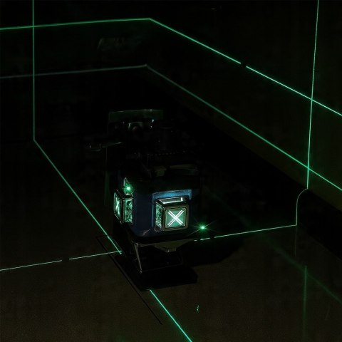 POZIOMICA LASEROWA LASER KRZYŻOWY ZIELONY SAMOPOZIOMUJĄCA 4D 360 2 BATERIE POZIOMICA LASEROWA LASER KRZYŻOWY ZIELONY SAMOPOZIOMUJĄCA 4D 360 2 BATERIE