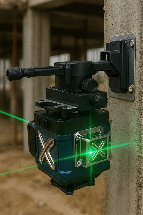 POZIOMICA LASEROWA LASER KRZYŻOWY ZIELONY SAMOPOZIOMUJĄCA 4D 360 2 BATERIE POZIOMICA LASEROWA LASER KRZYŻOWY ZIELONY SAMOPOZIOMUJĄCA 4D 360 2 BATERIE