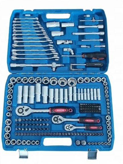Zestaw Kluczy Nasadowych Bity 216 el 1/4" 3/8" 1/2 Grzechotka Dwukierunkowa Zestaw Kluczy Nasadowych Bity 216 el 1/4" 3/8" 1/2 Grzechotka Dwukierunkowa