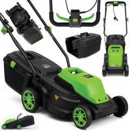 2500W KOSIARKA ELEKTRYCZNA DO TRAWY DUŻA MOC KOSZ 30L 32CM ZWINNA ONDRAGON