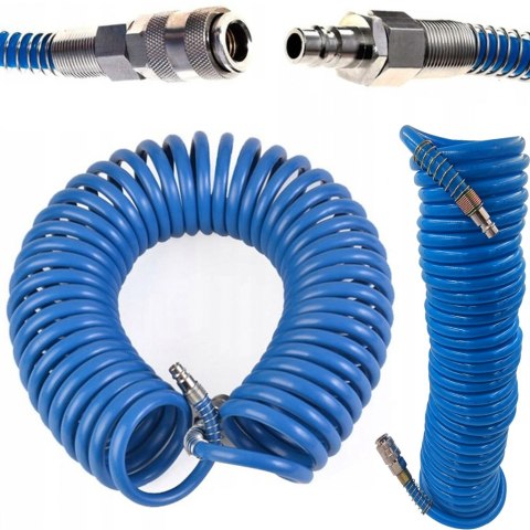 WĄŻ SPIRALNY 8X12 MM 15M PRZEWÓD PNEUMATYCZNY DO KOMPRESORA WĄŻ SPIRALNY 8X12 MM 15M PRZEWÓD PNEUMATYCZNY DO KOMPRESORA