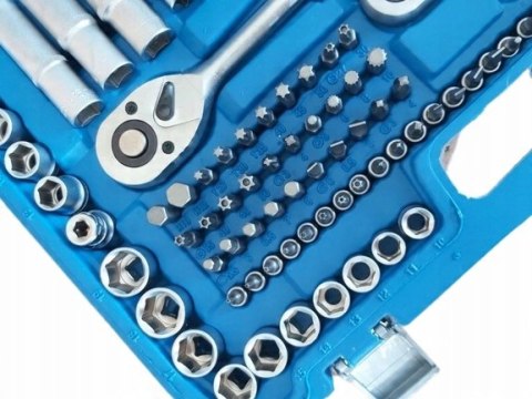 Zestaw Kluczy Nasadowych Bity 216 el 1/4" 3/8" 1/2 Grzechotka Dwukierunkowa Zestaw Kluczy Nasadowych Bity 216 el 1/4" 3/8" 1/2 Grzechotka Dwukierunkowa