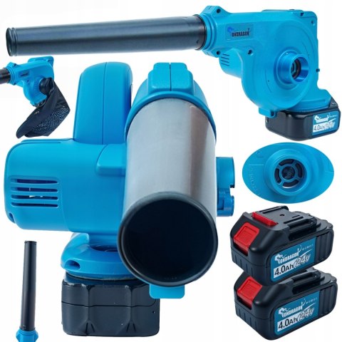 MOCNA DMUCHAWA AKUMULATOROWA RĘCZNA ODKURZACZ OGRODOWY DO LIŚCI 2w1 24v 4Ah MOCNA DMUCHAWA AKUMULATOROWA RĘCZNA ODKURZACZ OGRODOWY DO LIŚCI 2w1 24v 4Ah