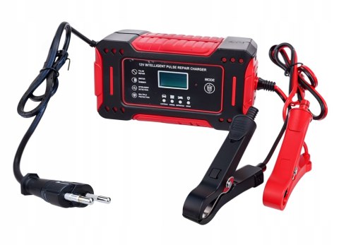 Prostownik AKUMULATOROWY Mikroprocesorowy Samochodowy 12V 6A Ładowarka LCD Prostownik AKUMULATOROWY Mikroprocesorowy Samochodowy 12V 6A Ładowarka LCD