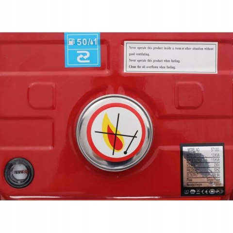 AGREGAT PRĄDOTWÓRCZY JEDNOFAZOWY GENERATOR PRĄDU PRZENOŚNY 1200W AGREGAT PRĄDOTWÓRCZY JEDNOFAZOWY GENERATOR PRĄDU PRZENOŚNY 1200W