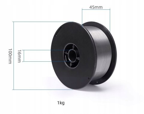 Drut SPAWALNICZY Samoosłonowy FLUX 0,8mm 1kg FCAW 1000g RDZENIOWY MIG MAG Drut SPAWALNICZY Samoosłonowy FLUX 0,8mm 1kg FCAW 1000g RDZENIOWY MIG MAG
