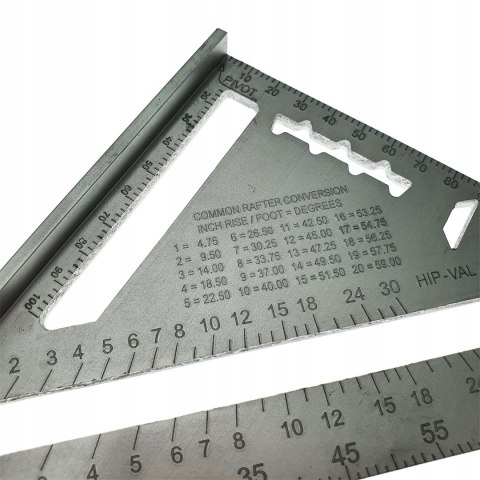 KĄTOWNIK STOLARSKI CIESIELSKI ALUMINIUM 18,5cm