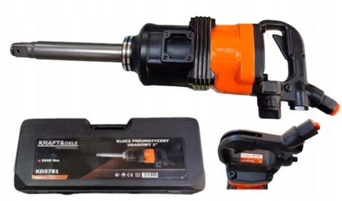 KLUCZ UDAROWY PNEUMATYCZNY 1" DO KÓŁ TIR 5500Nm + walizka - TWIN HAMMER