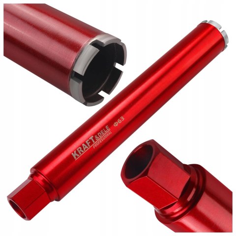 KRAFT WIERTŁO KORONOWE DIAMENTOWE DO BETONU DO WIERTNICY 63x450 mm KD12641