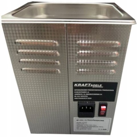 MYJKA WANNA ULTRADŹWIĘKOWA 100W 40KHz Z KOSZEM 2L STERYLIZATOR KOSMETYCZNY