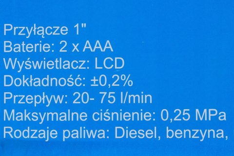 PISTOLET DO PALIWA CPN Z LICZNIKIEM LCD ODBIJAJĄCY