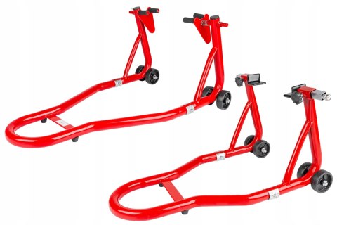 PODNOŚNIK STOJAK MOTOCYKLOWY TYŁ PRZÓD MOTOCYKLA MOTOR JEZDNY PRZEDNI TYLNI