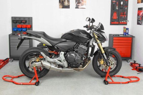 PODNOŚNIK STOJAK MOTOCYKLOWY TYŁ PRZÓD MOTOCYKLA MOTOR JEZDNY PRZEDNI TYLNI