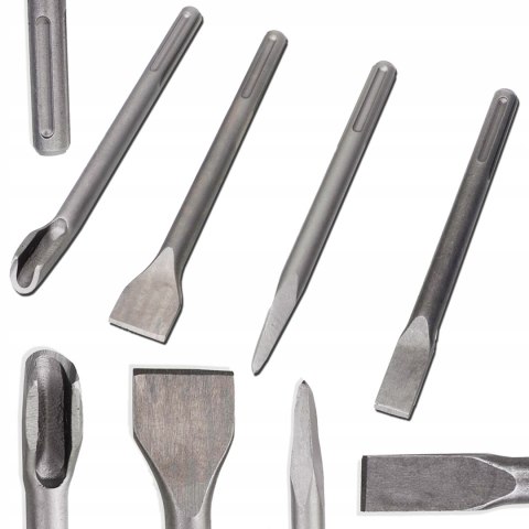 ZESTAW DŁUT DŁUTA DŁUTO DO BETONU SDS MAX 4 SZT