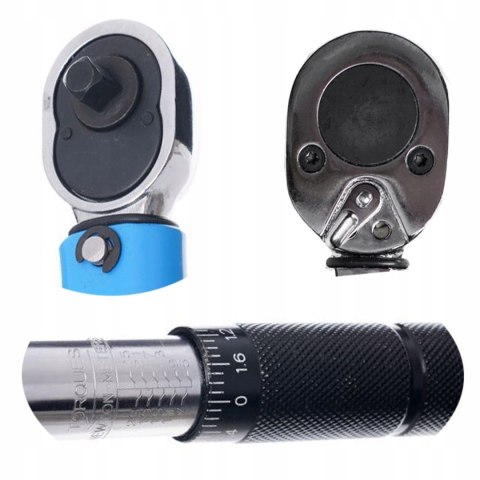 KLUCZ DYNAMOMETRYCZNY 1/2 28-210Nm kół CrV + NASADKI 17,19,21mm +PRZEDŁUŻKA