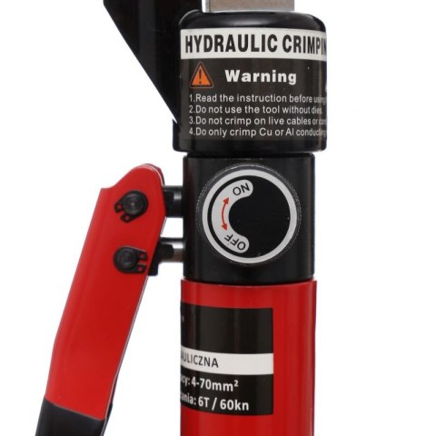 ZACISKARKA PRASKA PRASA DO KABLI LIN PRZEWODÓW HYDRAULICZNA 4 - 70mm