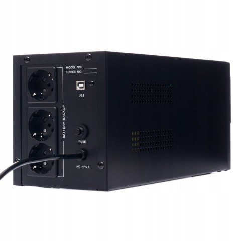 ZASILANIE UPS AWARYJNE 900W LCD PIECA POMPY 1500VA KOMPUTERA BATERIA 7Ah