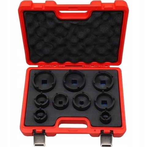 ZESTAW NASADEK KLUCZY KLUCZE NAKRĘTEK ROWKOWYCH WIEŃCOWYCH SWORZNI KM4-KM12