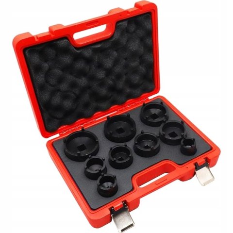 ZESTAW NASADEK KLUCZY KLUCZE NAKRĘTEK ROWKOWYCH WIEŃCOWYCH SWORZNI KM4-KM12