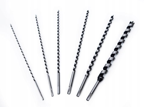ZESTAW WIERTEŁ WIERTŁA DO DREWNA 460mm 6SZT 6-25