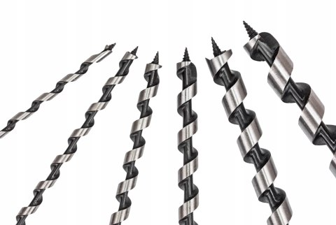 ZESTAW WIERTEŁ WIERTŁA DO DREWNA 460mm 6SZT 6-25