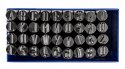 ZNACZNIKI NUMERATORY STEMPLE WYBIJAKI ALFABET LITERY CYFRY 36el 10mm