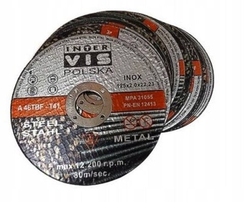 10szt TARCZA DO CIĘCIA METALU TARCZE 125x1,2 PLATINUM