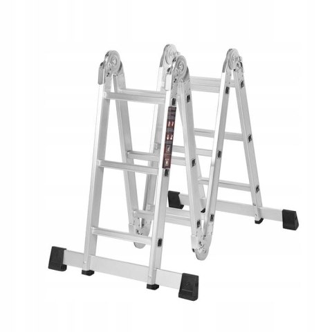 Drabina Składana Platforma Aluminiowa 4 X 3 346 CM MAX 150 KG Ktaft&Dele