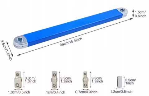 KLUCZ PRZEDŁUŻAJĄCY GRZECHOTKĘ PRZEKŁADNIOWY DO KLUCZE NASADOWE 1/4 3/8 1/2