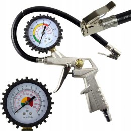 PISTOLET DO POMPOWANIA KÓŁ Z MANOMETREM