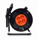 Przedłużacz bębnowy Kraft&Dele 30m 4 gniazda LED czarny KD4037 3x2,5mm