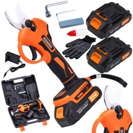 SEKATOR AKUMULATOROWY KOWADEŁKOWY NOŻYCE OGRODOWE ELEKTRYCZNE 2 x AKU 21V