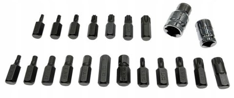 ZESTAW KLUCZE TORX SPLINE IMBUS HEX BITY 40szt CrV