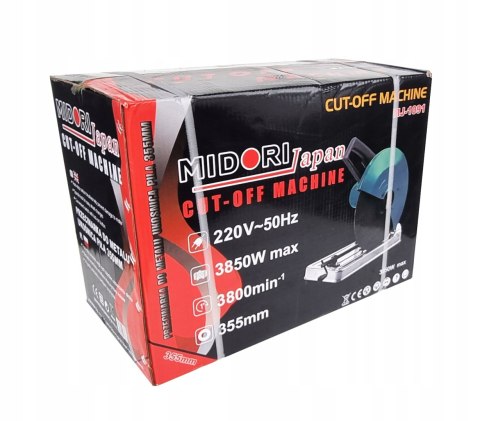 MOCNA PRZECINARKA UKOŚNICA PIŁA DO METALU TARCZOWA 3850W TARCZA 355MM