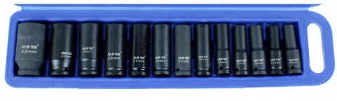 NASADKI UDAROWE 1/2'' DŁUGIE ZESTAW 10-32MM 13EL