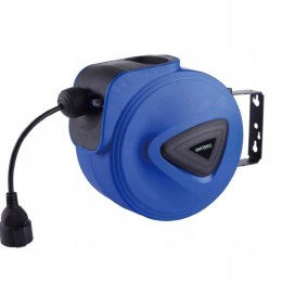 PRZEDŁUŻACZ ZWIJANY AUTOMATYCZNY BĘBEN NAŚCIENNY 15M BLOKADA KABLA
