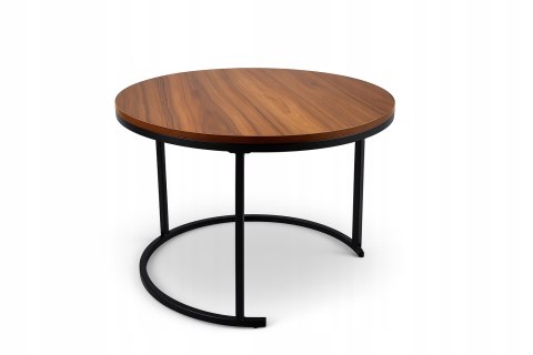 STOLIK KAWOWY 2w1 ZESTAW 2 STOLIKÓW KAWOWYCH OKRĄGY DO SALONU 60X45 + 40X40