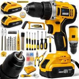 48V BEZSZCZOTKOWA AKUMULATOROWA WIERTARKO WKRĘTARKA UDAROWA 2xAKU ZESTAW 92