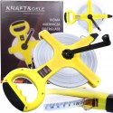 MIARA TAŚMA MIERNICZA METRÓWKA ZWIJANA 100M MIARKA FIBERGLASS KRAFT KD10429