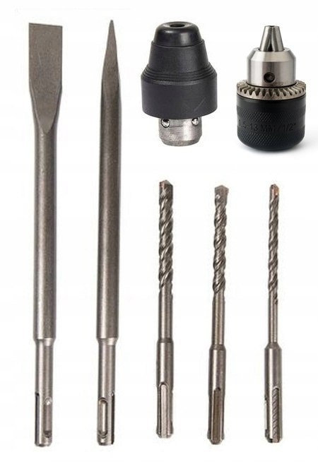 MŁOTOWIERTARKA WIERTARKA Z UDAREM MŁOT UDAROWY ZESTAW SDS + PLUS MOC 3000W