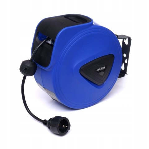 PRZEDŁUŻACZ ZWIJANY AUTOMATYCZNY BĘBEN NAŚCIENNY 15M BLOKADA KABLA