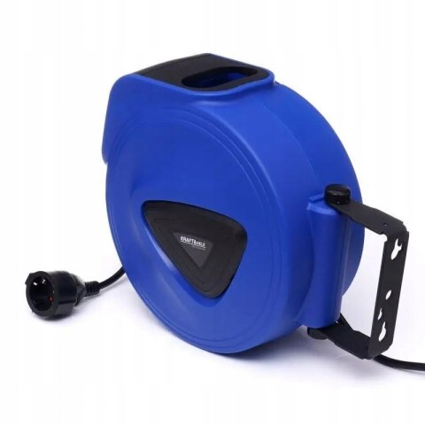 PRZEDŁUŻACZ ZWIJANY AUTOMATYCZNY BĘBEN NAŚCIENNY 15M BLOKADA KABLA