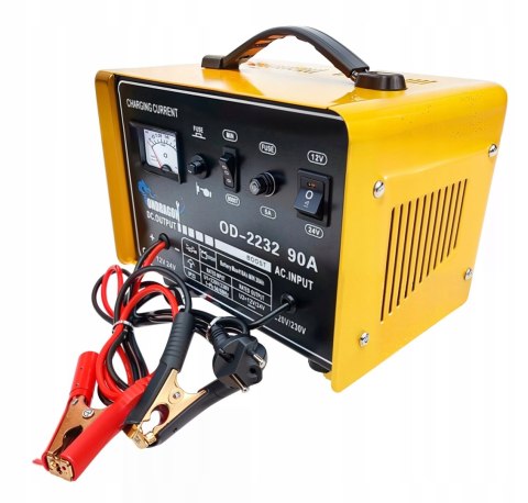 ROZRUCH 12/24V PROSTOWNIK SAMOCHODOWY Z ROZRUCHEM DO ŁADOWANIA MOCNY 90A