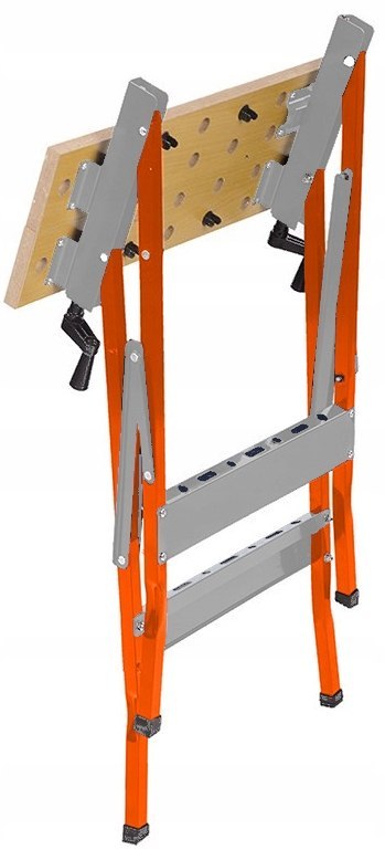 SKŁADANY STÓŁ WARSZTATOWY NARZĘDZIOWY ROBOCZY BLAT REGULACJA