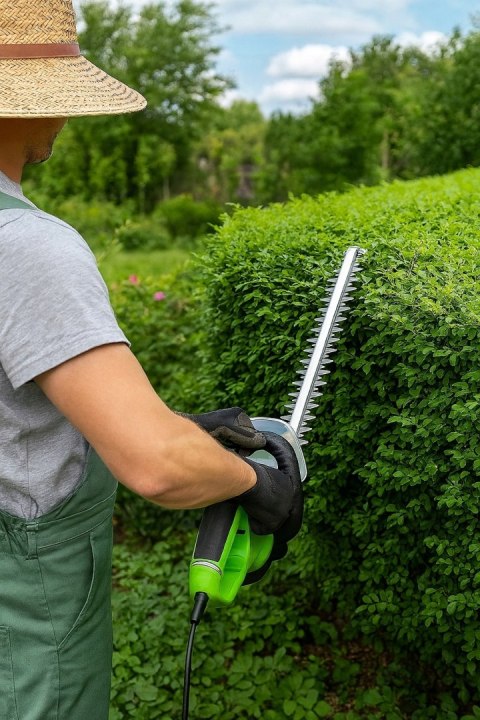 ELEKTRYCZNE NOŻYCE DO ŻYWOPŁOTU GAŁĘZI KRZEWÓW 2200W 610MM SEKATOR DUŻA MOC