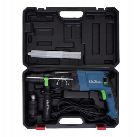 MŁOTOWIERTARKA WIERTARKA Z UDAREM MŁOT UDAROWY MOCNA SDS+ 2650W + GŁÓWKA